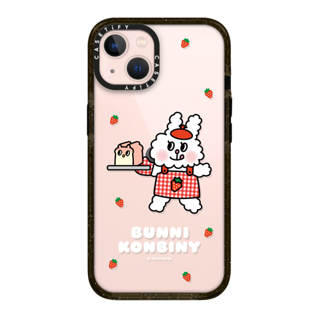 Bunni Konbiny x CASETiFY iPhone 13 ケース ブラック インパクトケース BAKING FUN