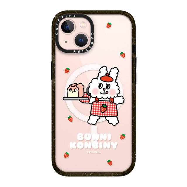 Bunni Konbiny x CASETiFY iPhone 13 ケース ブラック インパクトケース MagSafe対応 BAKING FUN