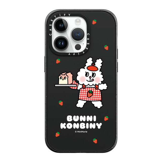 Bunni Konbiny x CASETiFY iPhone 14 Pro ケース マットブラック インパクトケース MagSafe対応 BAKING FUN