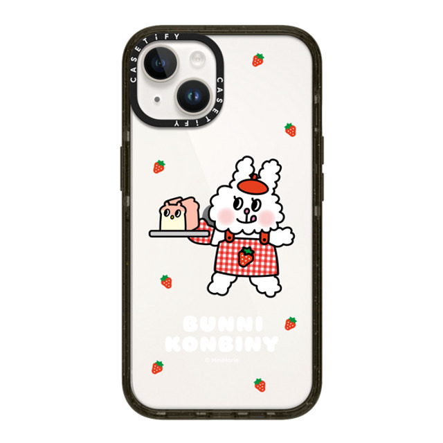 Bunni Konbiny x CASETiFY iPhone 14 ケース ブラック インパクトケース BAKING FUN