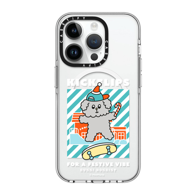 Bunni Konbiny x CASETiFY iPhone 14 Pro ケース クリア クリア ケース MagSafe対応 KANINA'S MERRY SKATE