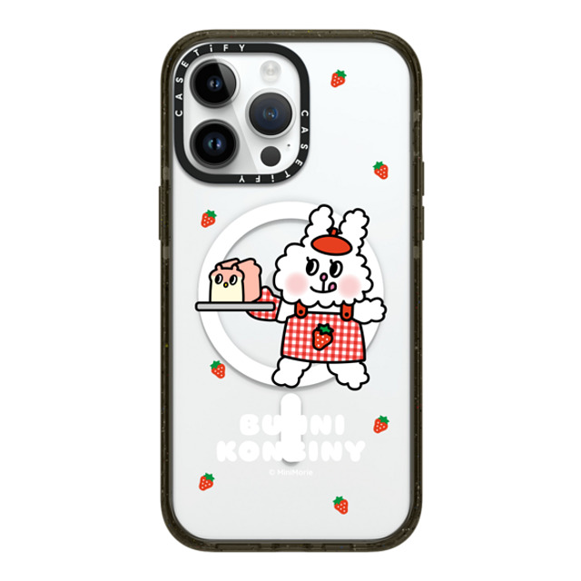 Bunni Konbiny x CASETiFY iPhone 14 Pro Max ケース ブラック インパクトケース MagSafe対応 BAKING FUN