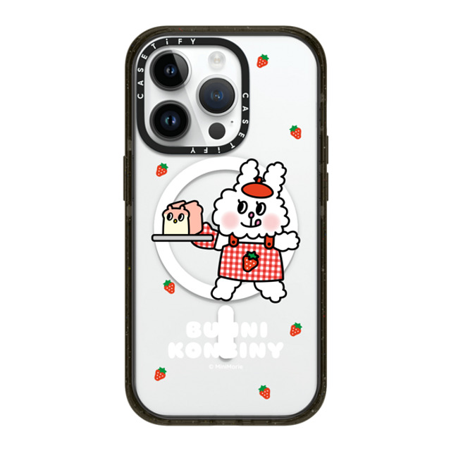 Bunni Konbiny x CASETiFY iPhone 14 Pro ケース ブラック インパクトケース MagSafe対応 BAKING FUN