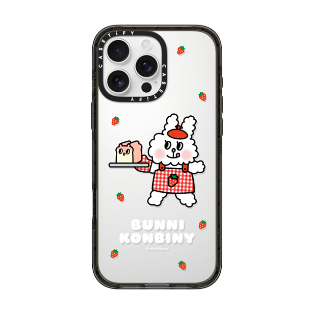 Bunni Konbiny x CASETiFY iPhone 16 Pro Max ケース ブラック インパクトケース BAKING FUN