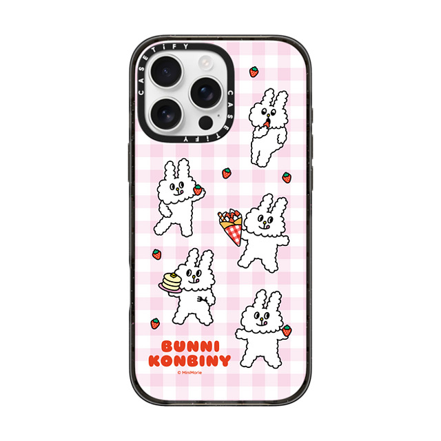 Bunni Konbiny x CASETiFY iPhone 16 Pro Max ケース ブラック インパクトケース MagSafe対応 STRAWBERRY LOVER Father's Day Bunni Konbiny x CASETiFY iPhone 16 Pro Max ケース ブラック インパクトケース MagSafe対応 STRAWBERRY LOVER Father's Day