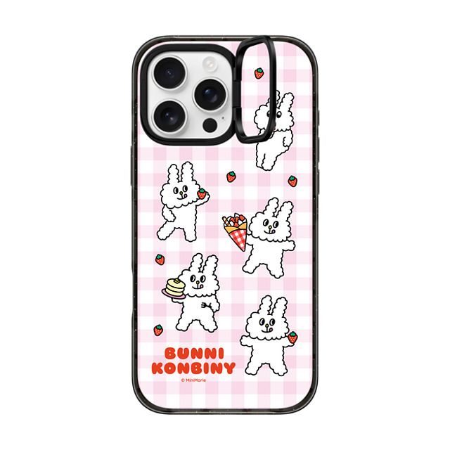 Bunni Konbiny x CASETiFY iPhone 16 Pro Max ケース ブラック インパクトリングスタンドケース MagSafe対応 STRAWBERRY LOVER Father's Day Bunni Konbiny x CASETiFY iPhone 16 Pro Max ケース ブラック インパクトリングスタンドケース MagSafe対応 STRAWBERRY LOVER Father's Day