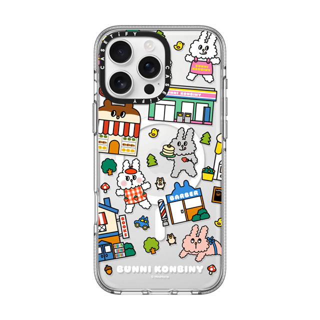 Bunni Konbiny x CASETiFY iPhone 16 Pro Max ケース クリア クリア ケース MagSafe対応 BUNNI TOWN