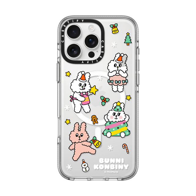 Bunni Konbiny x CASETiFY iPhone 16 Pro Max ケース クリア クリア ケース MagSafe対応 FESTIVE BUNNIES