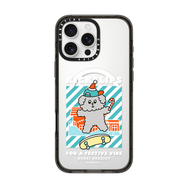 Bunni Konbiny x CASETiFY iPhone 16 Pro Max ケース ブラック インパクトケース MagSafe対応 KANINA'S MERRY SKATE