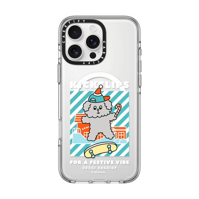 Bunni Konbiny x CASETiFY iPhone 16 Pro Max ケース クリア クリア ケース MagSafe対応 KANINA'S MERRY SKATE