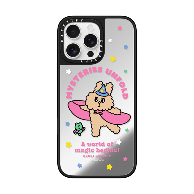 Bunni Konbiny x CASETiFY iPhone 16 Pro Max Case Bunny,Animal Silver on Black ミラーケース MagSafe対応 MAGICAL JENNY Back to School Bunni Konbiny x CASETiFY iPhone 16 Pro Max Case Bunny,Animal Silver on Black ミラーケース MagSafe対応 MAGICAL JENNY Back to School