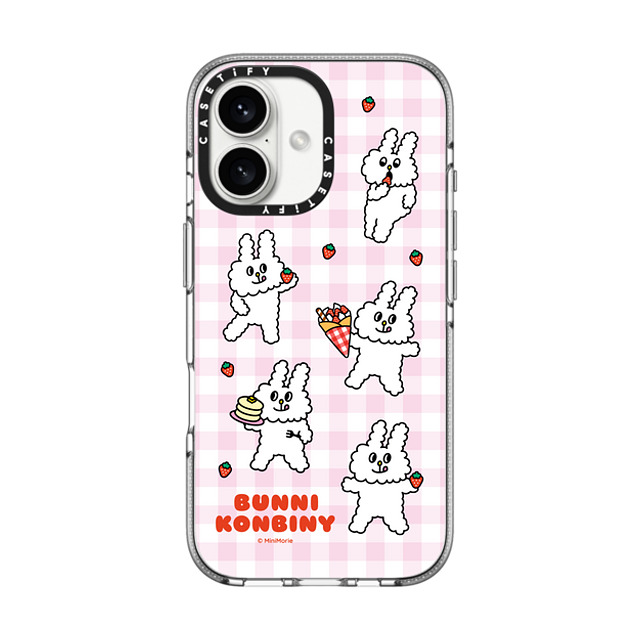 Bunni Konbiny x CASETiFY iPhone 16 ケース クリア クリア ケース MagSafe対応 STRAWBERRY LOVER Father's Day Bunni Konbiny x CASETiFY iPhone 16 ケース クリア クリア ケース MagSafe対応 STRAWBERRY LOVER Father's Day