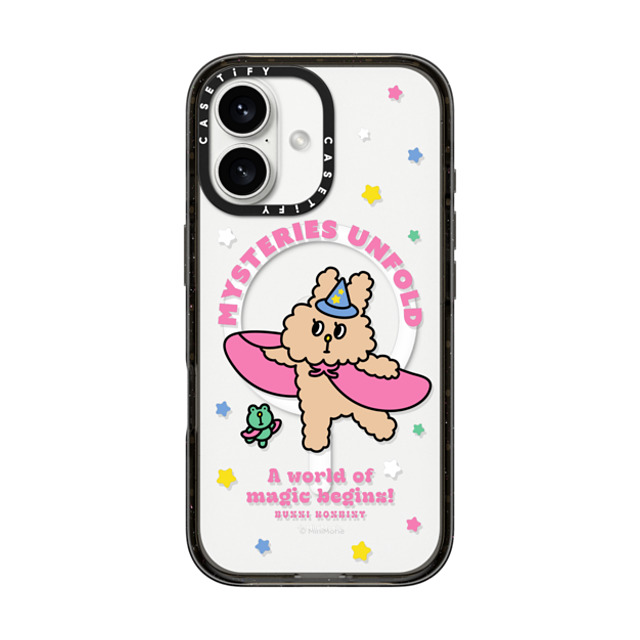 Bunni Konbiny x CASETiFY iPhone 16 Case Bunny,Animal Black Impact Case MagSafe Compatible MAGICAL JENNY Back to School Bunni Konbiny x CASETiFY iPhone 16 Case Bunny,Animal Black Impact Case MagSafe Compatible MAGICAL JENNY Back to School
