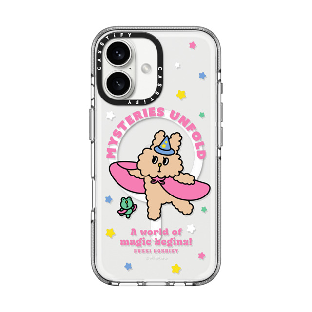 Bunni Konbiny x CASETiFY iPhone 16 Case Bunny,Animal クリア クリア ケース MagSafe対応 MAGICAL JENNY Back to School Bunni Konbiny x CASETiFY iPhone 16 Case Bunny,Animal クリア クリア ケース MagSafe対応 MAGICAL JENNY Back to School