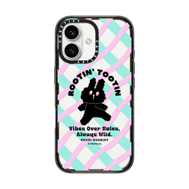 Bunni Konbiny x CASETiFY iPhone 16 Case Bunny,Animal Black Impact Case KURO VIBES Back to School Bunni Konbiny x CASETiFY iPhone 16 Case Bunny,Animal Black Impact Case KURO VIBES Back to School