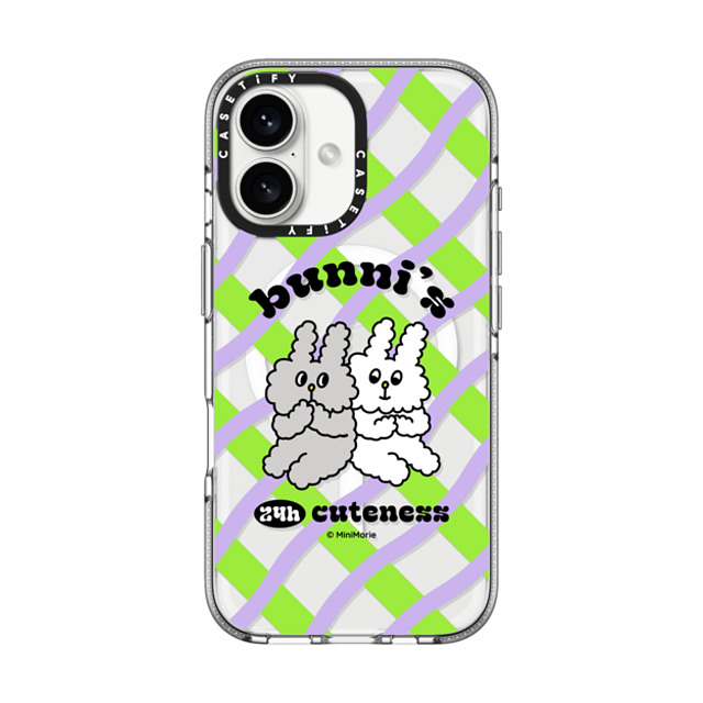 Bunni Konbiny x CASETiFY iPhone 16 Case Bunny,Animal クリア クリア ケース MagSafe対応 24H CUTENESS Back to School Bunni Konbiny x CASETiFY iPhone 16 Case Bunny,Animal クリア クリア ケース MagSafe対応 24H CUTENESS Back to School