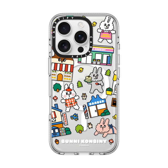 Bunni Konbiny x CASETiFY iPhone 16 Pro ケース クリア クリア ケース MagSafe対応 BUNNI TOWN