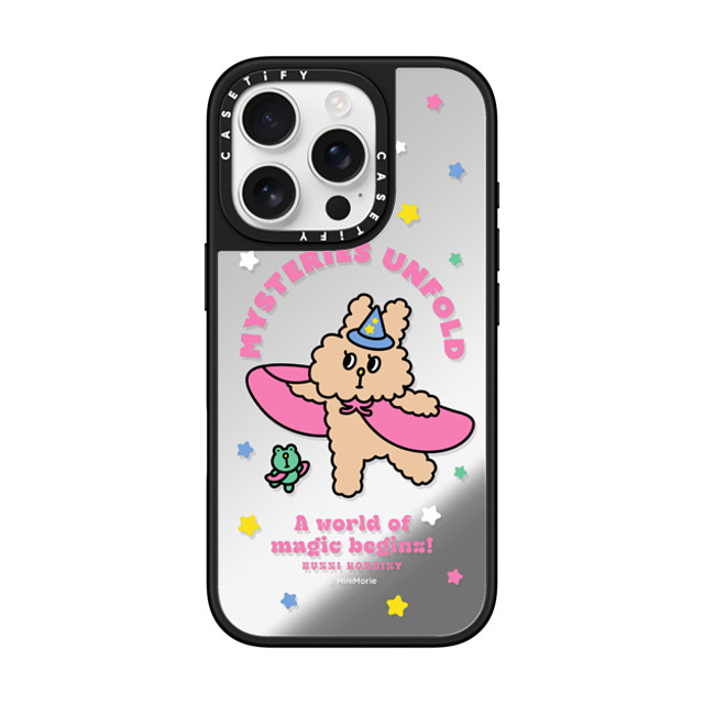 Bunni Konbiny x CASETiFY iPhone 16 Pro Case Bunny,Animal Silver on Black ミラーケース MagSafe対応 MAGICAL JENNY Back to School Bunni Konbiny x CASETiFY iPhone 16 Pro Case Bunny,Animal Silver on Black ミラーケース MagSafe対応 MAGICAL JENNY Back to School