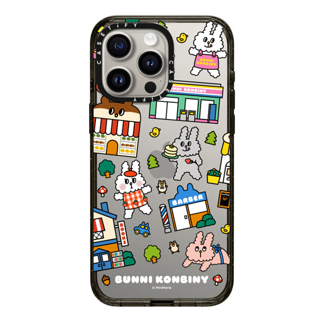 Bunni Konbiny x CASETiFY iPhone 15 Pro Max ケース ブラック インパクトケース BUNNI TOWN