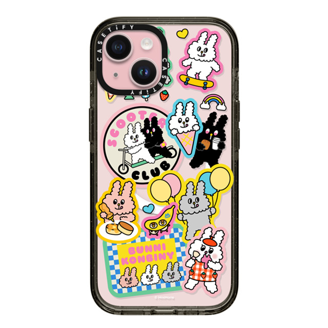 Bunni Konbiny x CASETiFY iPhone 15 Case Black Impact Case MagSafe Compatible BUNNI STICKERS Mother's Day Bunni Konbiny x CASETiFY iPhone 15 Case Black Impact Case MagSafe Compatible BUNNI STICKERS Mother's Day