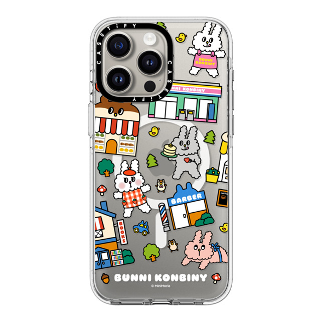 Bunni Konbiny x CASETiFY iPhone 15 Pro Max ケース クリア クリア ケース MagSafe対応 BUNNI TOWN