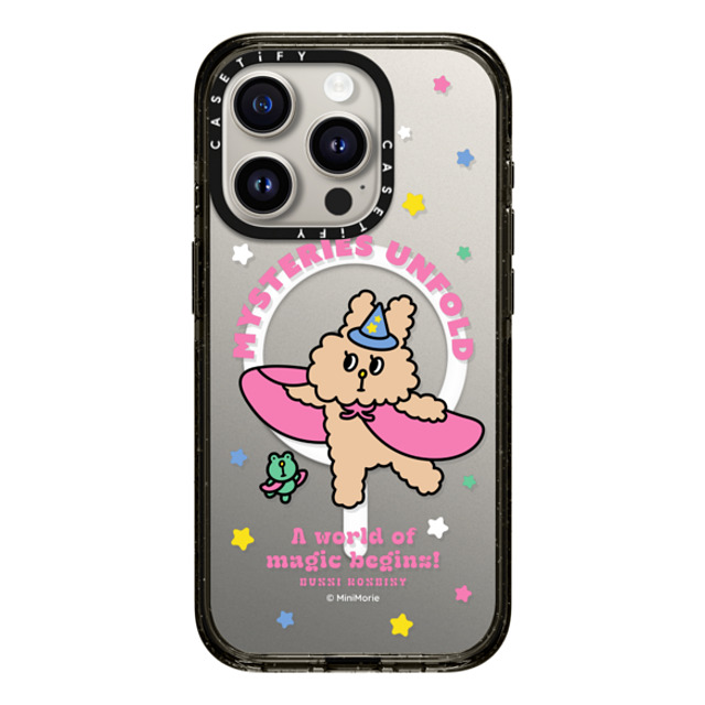 Bunni Konbiny x CASETiFY iPhone 15 Pro Case Bunny,Animal Black Impact Case MagSafe Compatible MAGICAL JENNY Back to School Bunni Konbiny x CASETiFY iPhone 15 Pro Case Bunny,Animal Black Impact Case MagSafe Compatible MAGICAL JENNY Back to School