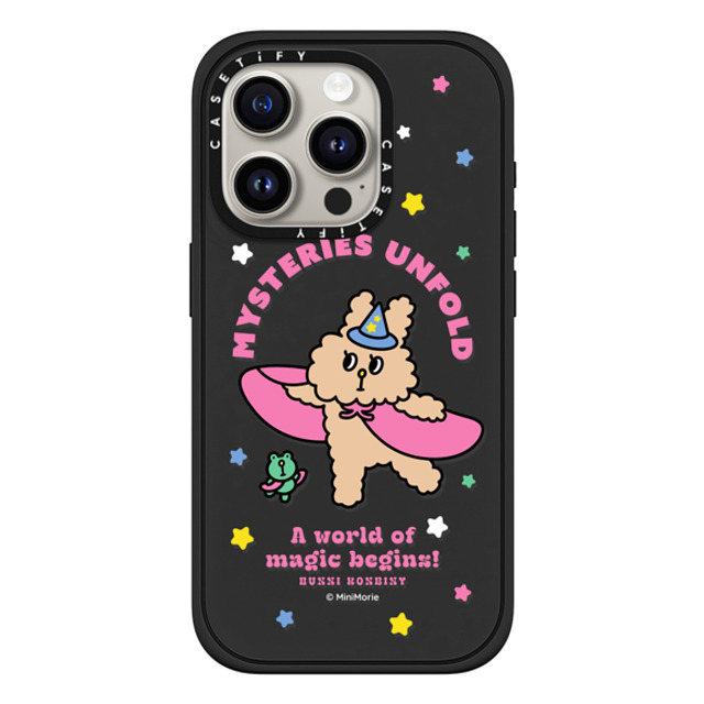 Bunni Konbiny x CASETiFY iPhone 15 Pro Case Bunny,Animal Matte Black Impact Case MagSafe Compatible MAGICAL JENNY Back to School Bunni Konbiny x CASETiFY iPhone 15 Pro Case Bunny,Animal Matte Black Impact Case MagSafe Compatible MAGICAL JENNY Back to School