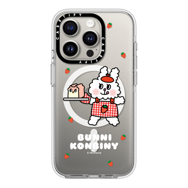 Bunni Konbiny x CASETiFY iPhone 15 Pro ケース クリア クリア ケース MagSafe対応 BAKING FUN