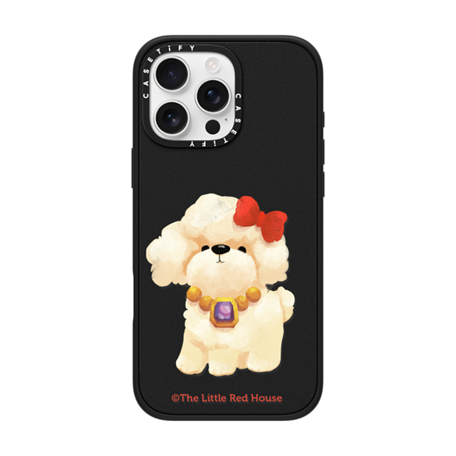 The Little Red House x CASETiFY iPhone 16 Pro Max Case Cat,Animal Matte Black Impact Case MagSafe Compatible Lovely Poodle Back to School The Little Red House x CASETiFY iPhone 16 Pro Max Case Cat,Animal Matte Black Impact Case MagSafe Compatible Lovely Poodle Back to School
