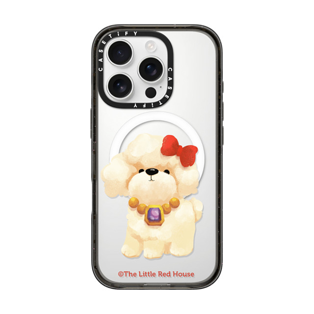 The Little Red House x CASETiFY iPhone 16 Pro Case Cat,Animal Black Impact Case MagSafe Compatible Lovely Poodle Back to School The Little Red House x CASETiFY iPhone 16 Pro Case Cat,Animal Black Impact Case MagSafe Compatible Lovely Poodle Back to School