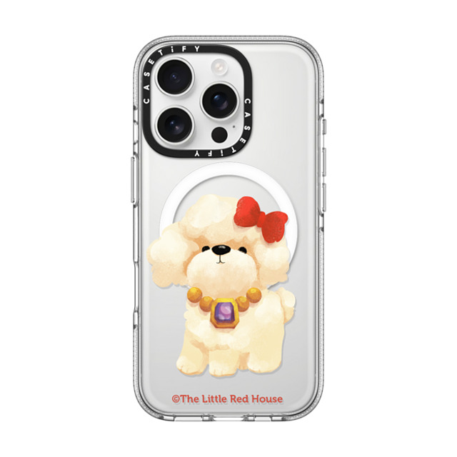 The Little Red House x CASETiFY iPhone 16 Pro Case Cat,Animal クリア クリア ケース MagSafe対応 Lovely Poodle Back to School The Little Red House x CASETiFY iPhone 16 Pro Case Cat,Animal クリア クリア ケース MagSafe対応 Lovely Poodle Back to School