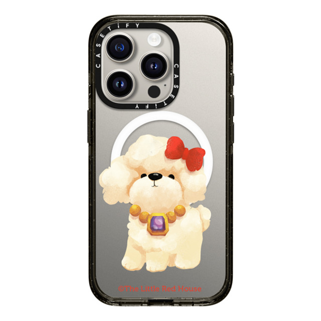 The Little Red House x CASETiFY iPhone 15 Pro Case Cat,Animal Black Impact Case MagSafe Compatible Lovely Poodle Back to School The Little Red House x CASETiFY iPhone 15 Pro Case Cat,Animal Black Impact Case MagSafe Compatible Lovely Poodle Back to School