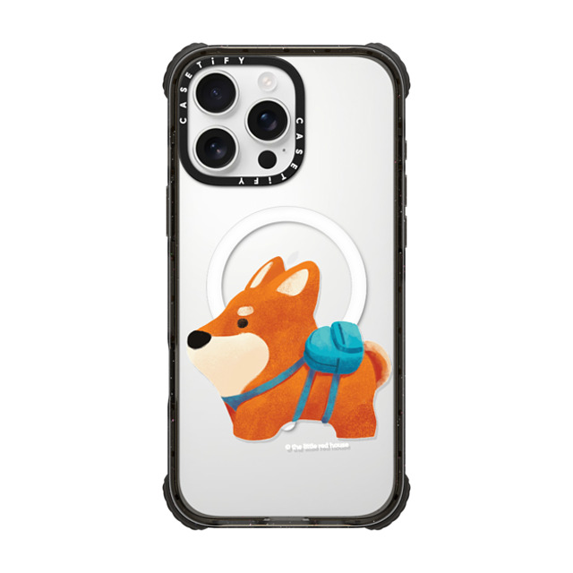 The Little Red House x CASETiFY iPhone 16 Pro Max Case Dog,Cartoon Black ウルトラ インパクトケース MagSafe 対応 Shiba Father's Day The Little Red House x CASETiFY iPhone 16 Pro Max Case Dog,Cartoon Black ウルトラ インパクトケース MagSafe 対応 Shiba Father's Day