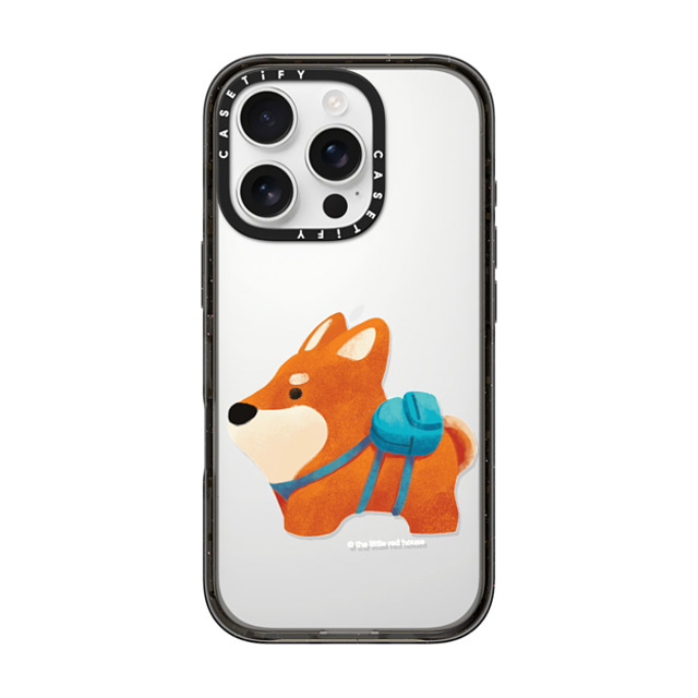 The Little Red House x CASETiFY iPhone 16 Pro Case Dog,Cartoon Black Impact Case Shiba Father's Day The Little Red House x CASETiFY iPhone 16 Pro Case Dog,Cartoon Black Impact Case Shiba Father's Day