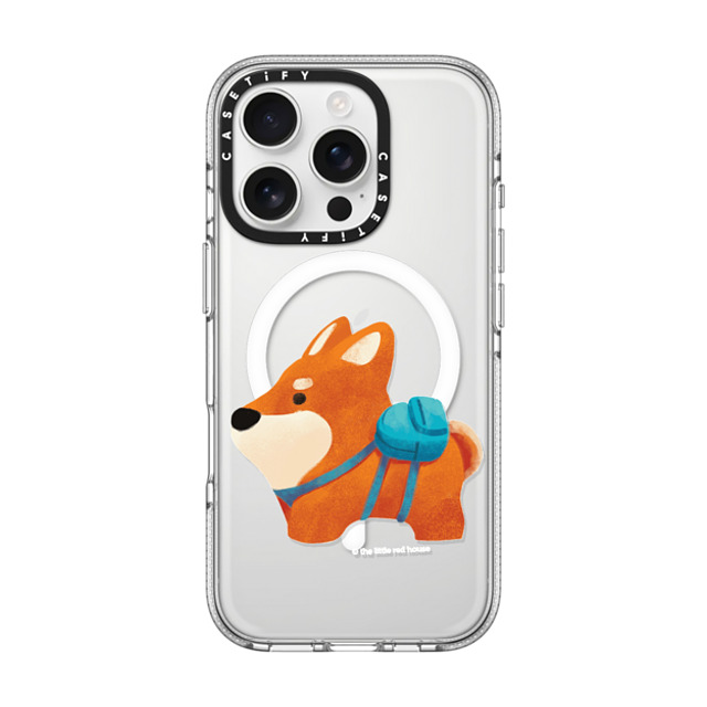 The Little Red House x CASETiFY iPhone 16 Pro Case Dog,Cartoon Clear Clear Case MagSafe Compatible Shiba Father's Day The Little Red House x CASETiFY iPhone 16 Pro Case Dog,Cartoon Clear Clear Case MagSafe Compatible Shiba Father's Day