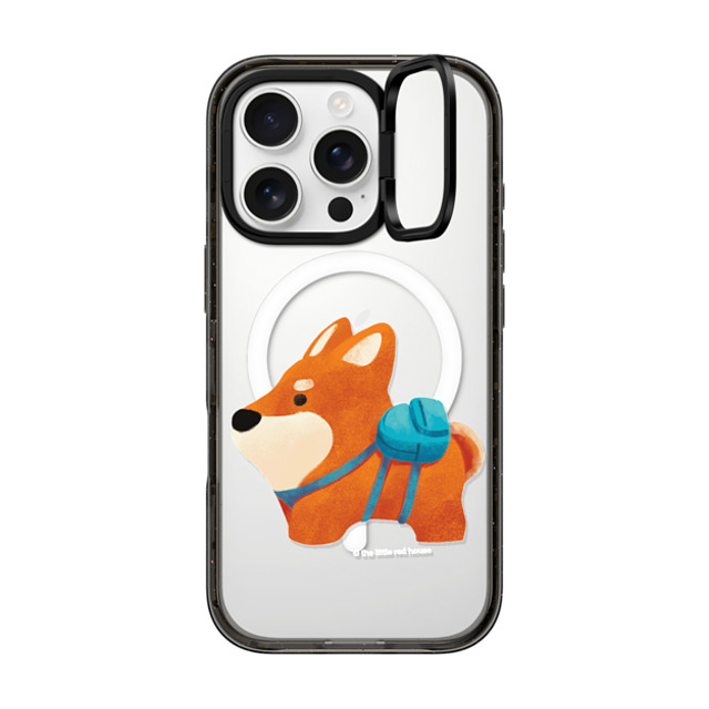 The Little Red House x CASETiFY iPhone 16 Pro Case Dog,Cartoon Black インパクトリングスタンドケース MagSafe対応 Shiba Father's Day The Little Red House x CASETiFY iPhone 16 Pro Case Dog,Cartoon Black インパクトリングスタンドケース MagSafe対応 Shiba Father's Day