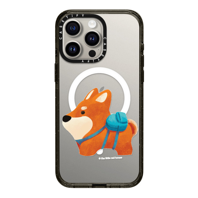 The Little Red House x CASETiFY iPhone 15 Pro Max Case Dog,Cartoon Black Impact Case MagSafe Compatible Shiba Father's Day The Little Red House x CASETiFY iPhone 15 Pro Max Case Dog,Cartoon Black Impact Case MagSafe Compatible Shiba Father's Day