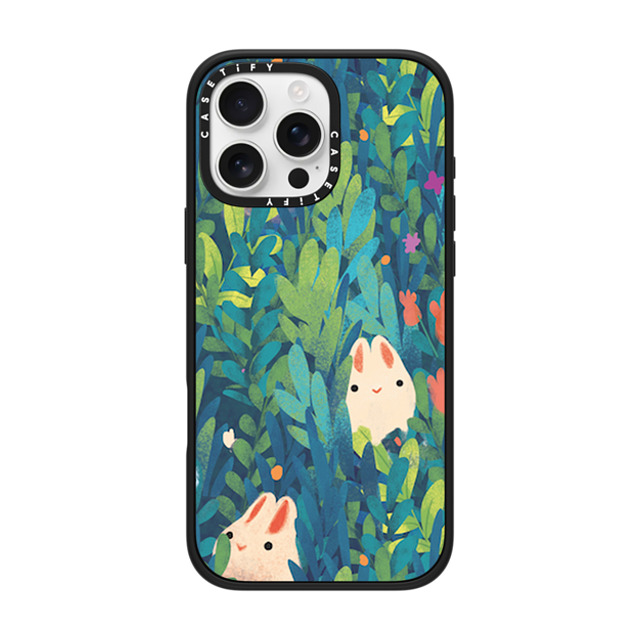 The Little Red House x CASETiFY iPhone 16 Pro Max Case Floral,Bunny Matte Black Impact Case MagSafe Compatible Spring Time Bunnies Father's Day The Little Red House x CASETiFY iPhone 16 Pro Max Case Floral,Bunny Matte Black Impact Case MagSafe Compatible Spring Time Bunnies Father's Day