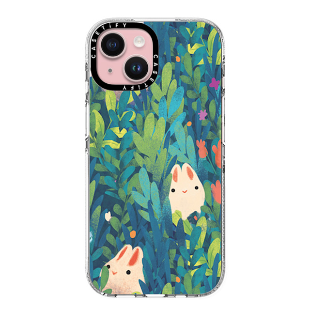 The Little Red House x CASETiFY iPhone 15 ケース Floral,Bunny クリア クリア ケース MagSafe対応 Spring Time Bunnies Father's Day The Little Red House x CASETiFY iPhone 15 ケース Floral,Bunny クリア クリア ケース MagSafe対応 Spring Time Bunnies Father's Day
