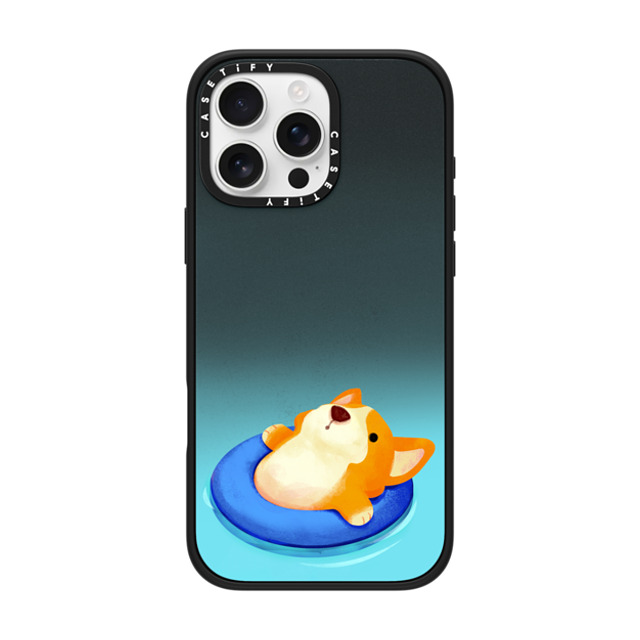 The Little Red House x CASETiFY iPhone 16 Pro Max ケース Dog,Cartoon マットブラック インパクトケース MagSafe対応 Relex Corgi Back to School The Little Red House x CASETiFY iPhone 16 Pro Max ケース Dog,Cartoon マットブラック インパクトケース MagSafe対応 Relex Corgi Back to School