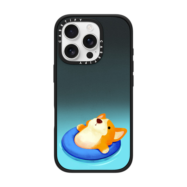 The Little Red House x CASETiFY iPhone 16 Pro ケース Dog,Cartoon マットブラック インパクトケース MagSafe対応 Relex Corgi Back to School The Little Red House x CASETiFY iPhone 16 Pro ケース Dog,Cartoon マットブラック インパクトケース MagSafe対応 Relex Corgi Back to School