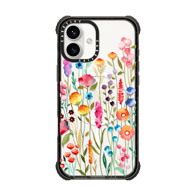 Sison Designs x CASETiFY iPhone 16 Plus Case Black ウルトラ インパクトケース MagSafe 対応 Jardin De Fleurs 1 phone case Sison Designs x CASETiFY iPhone 16 Plus Case Black ウルトラ インパクトケース MagSafe 対応 Jardin De Fleurs 1 phone case