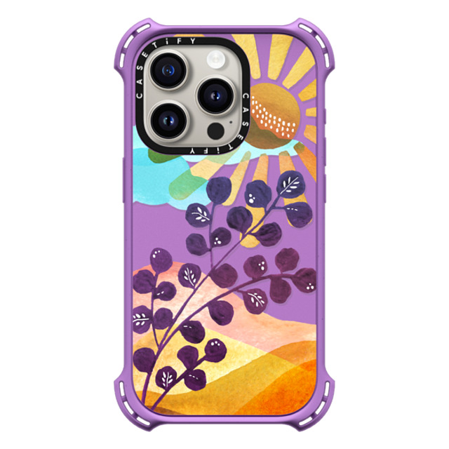 Sison Designs x CASETiFY iPhone 15 Pro ケース Summer,Floral Matte Purple バウンスケース Modern Foliage Escape 1 phone case Back to School Sison Designs x CASETiFY iPhone 15 Pro ケース Summer,Floral Matte Purple バウンスケース Modern Foliage Escape 1 phone case Back to School