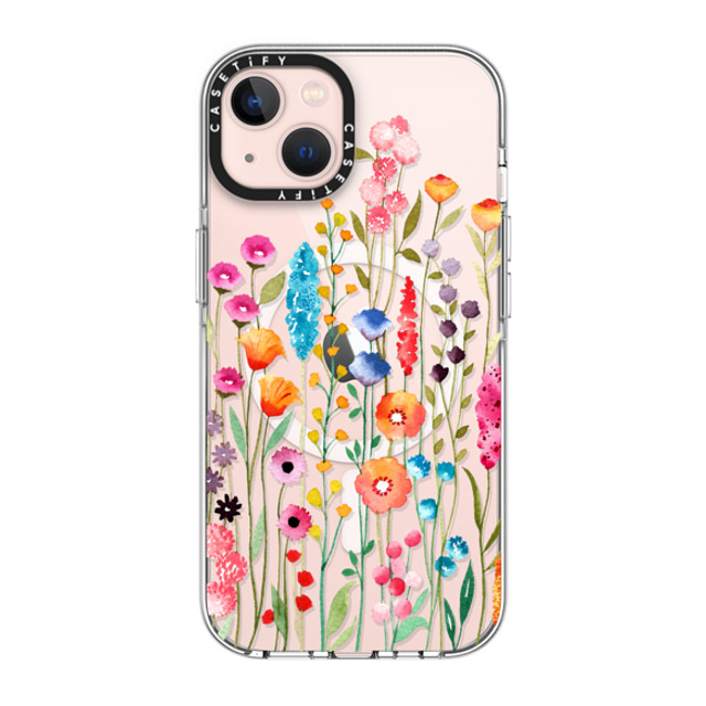 Sison Designs x CASETiFY iPhone 13 ケース クリア クリア ケース MagSafe対応 Jardin De Fleurs 2 phone case