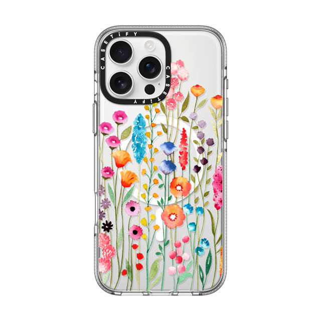 Sison Designs x CASETiFY iPhone 16 Pro Max ケース クリア クリア ケース MagSafe対応 Jardin De Fleurs 2 phone case