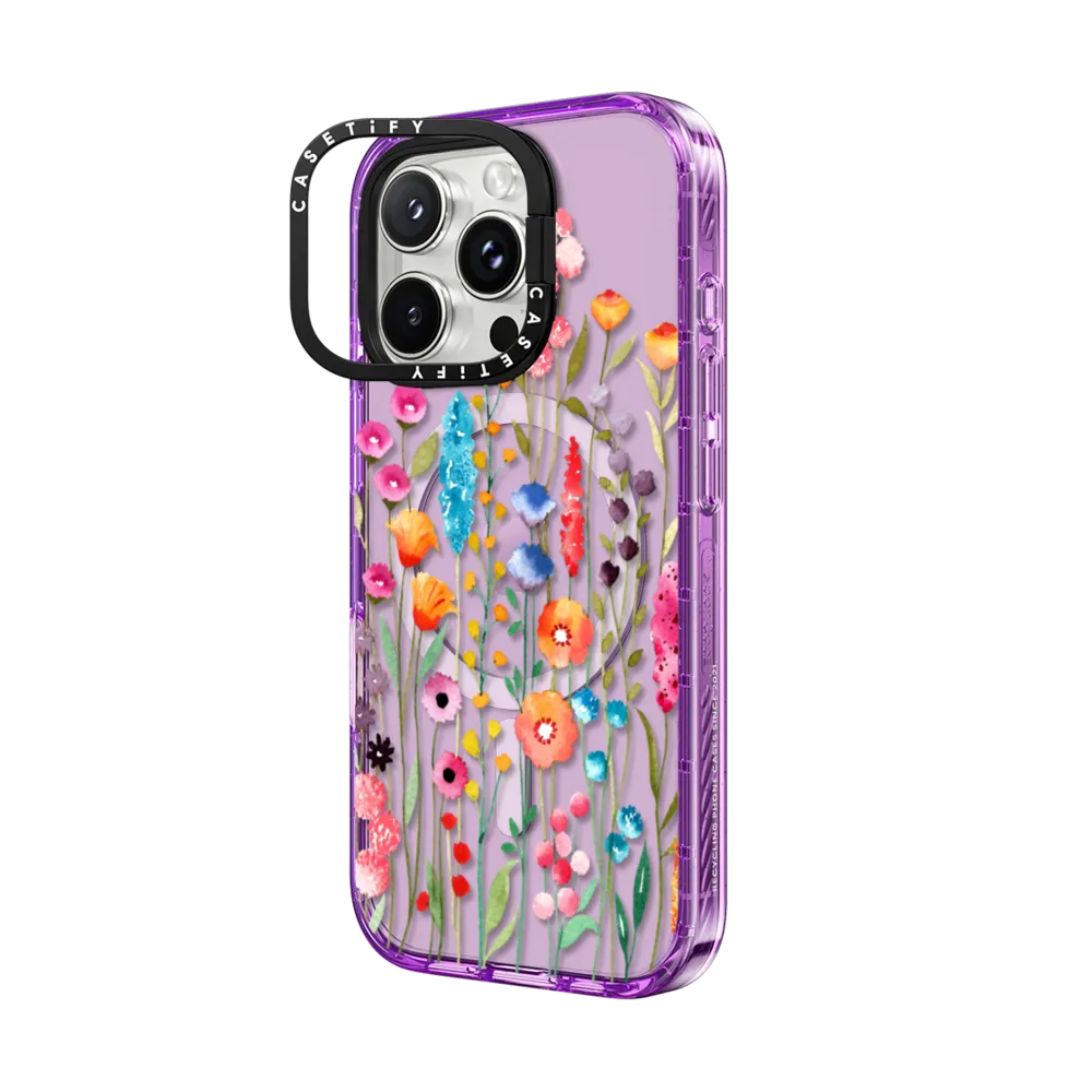 Impact Ring Stand iPhone 16 Pro Max Case MagSafe Compatible - Jardin De Fleurs 2 phone case