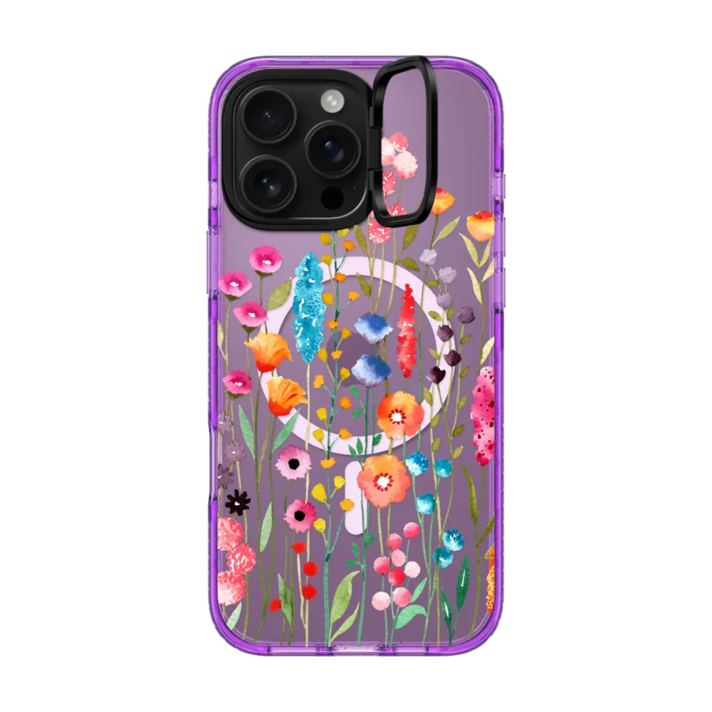 Impact Ring Stand iPhone 16 Pro Max Case MagSafe Compatible - Jardin De Fleurs 2 phone case