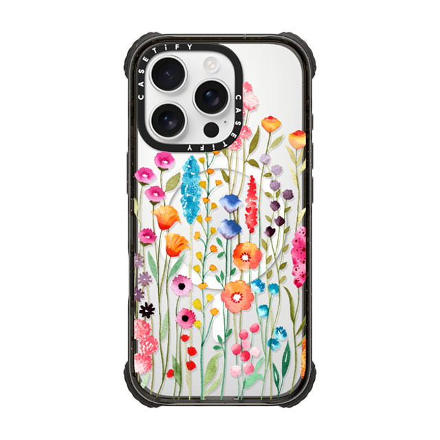 Sison Designs x CASETiFY iPhone 16 Pro Case Black ウルトラ インパクトケース MagSafe 対応 Jardin De Fleurs 2 phone case Sison Designs x CASETiFY iPhone 16 Pro Case Black ウルトラ インパクトケース MagSafe 対応 Jardin De Fleurs 2 phone case