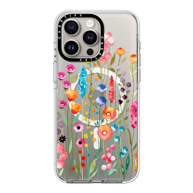 Sison Designs x CASETiFY iPhone 15 Pro Max ケース クリア クリア ケース MagSafe対応 Jardin De Fleurs 2 phone case