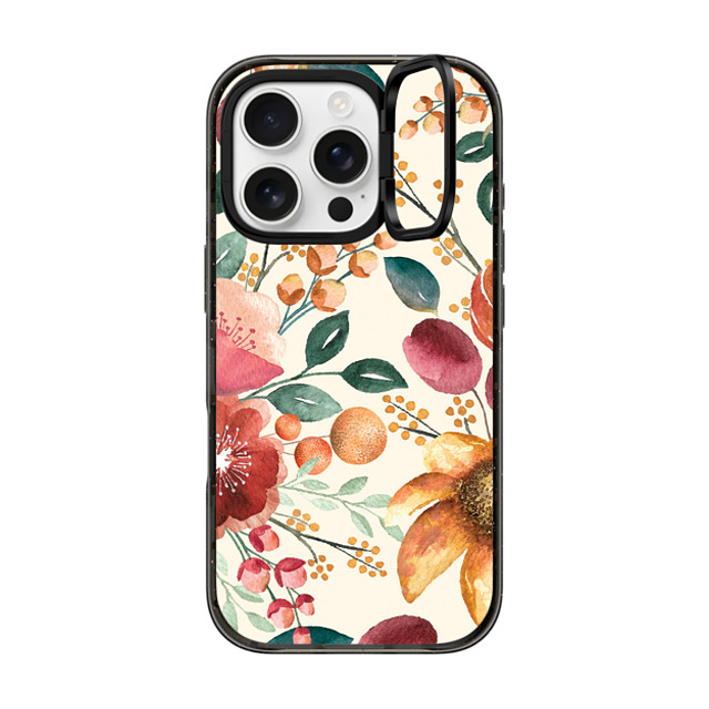 Sison Designs x CASETiFY iPhone 16 Pro Case Black インパクトリングスタンドケース MagSafe対応 Ivory Vintage Posh Android case Sison Designs x CASETiFY iPhone 16 Pro Case Black インパクトリングスタンドケース MagSafe対応 Ivory Vintage Posh Android case